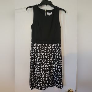 Jessica Simpson dress, black top with black and cream eyelet bottom, lined, NWT